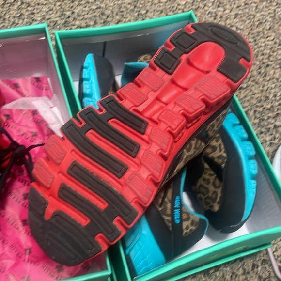 2 pairs! Crazy train leopard print sneakers. Size 8. Used once. - Picture 3 of 7